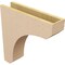 Ekena Millwork 5"W x 20"D x 20"H Thin Legacy Rough Cedar Woodgrain TimberThane Corbel, Primed Tan CORUR05X20X20LGYRCPR - alternate 2